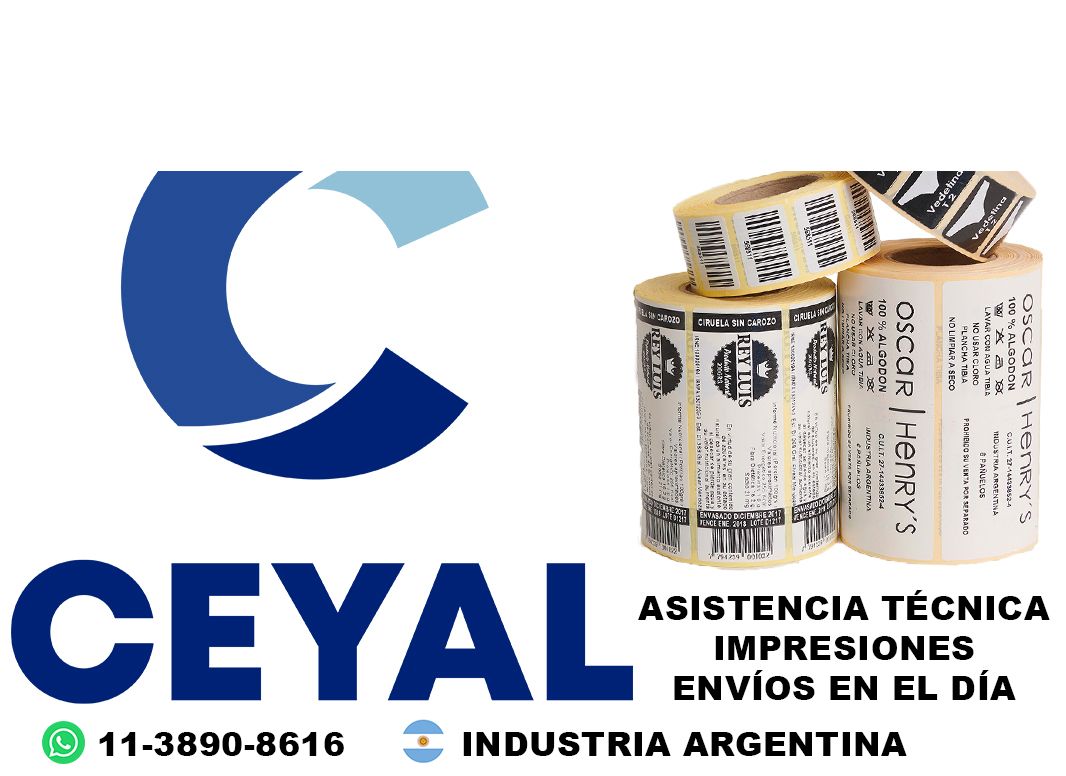 53110 Etiquetas con código de barras para ropa