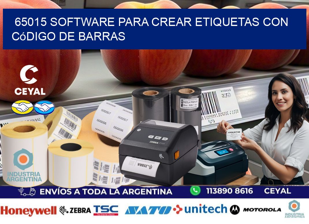 65015 Software para crear etiquetas con código de barras