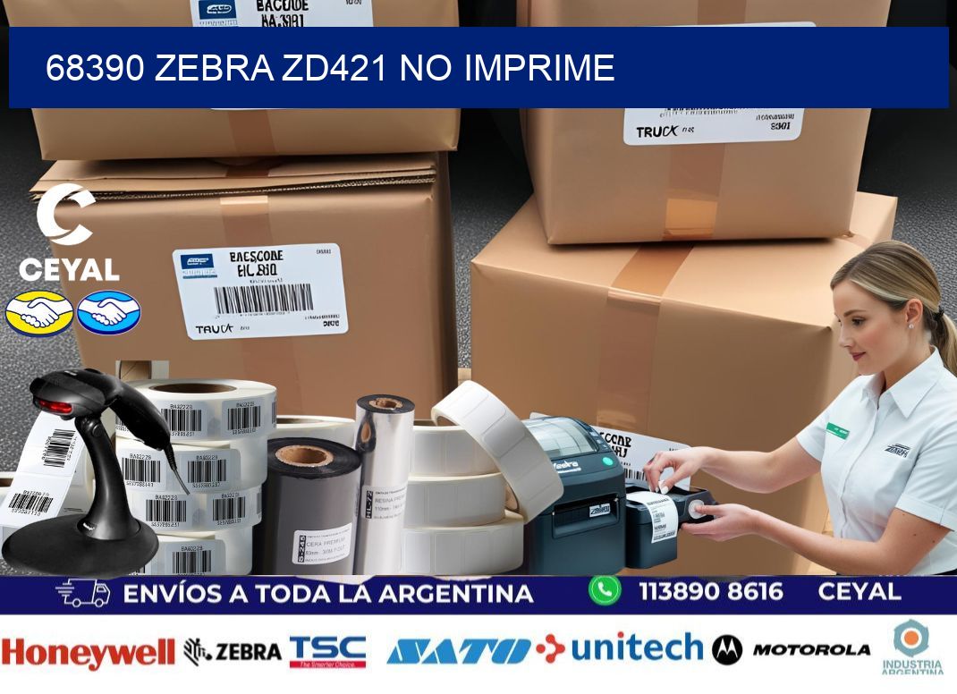 68390 Zebra ZD421 no imprime