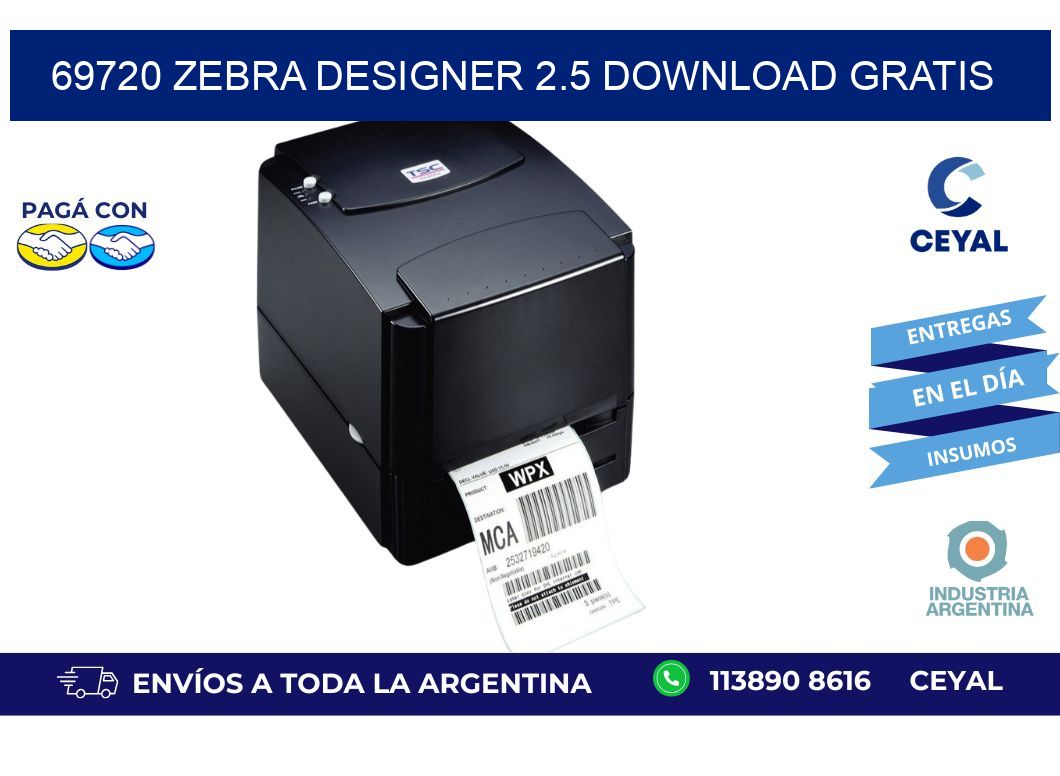 69720 Zebra designer 2.5 download gratis