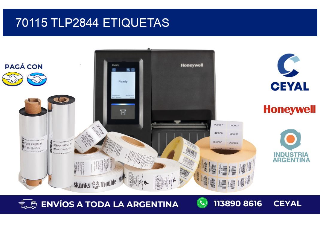 70115 TLP2844 etiquetas