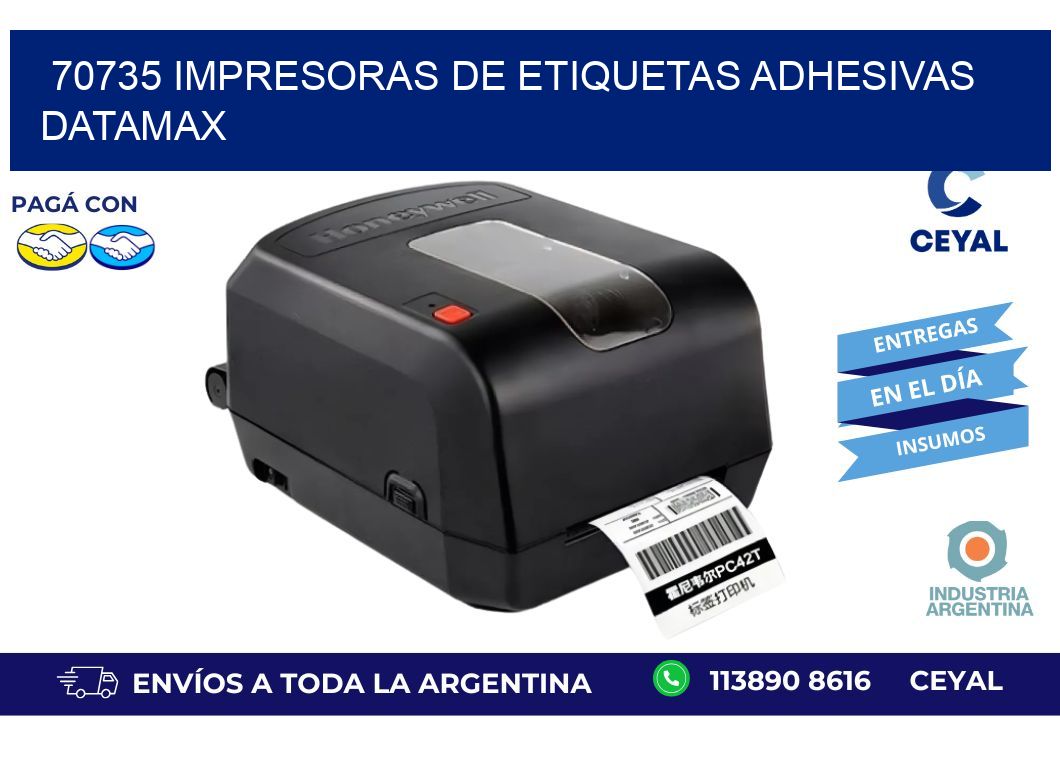 70735 impresoras de etiquetas adhesivas datamax