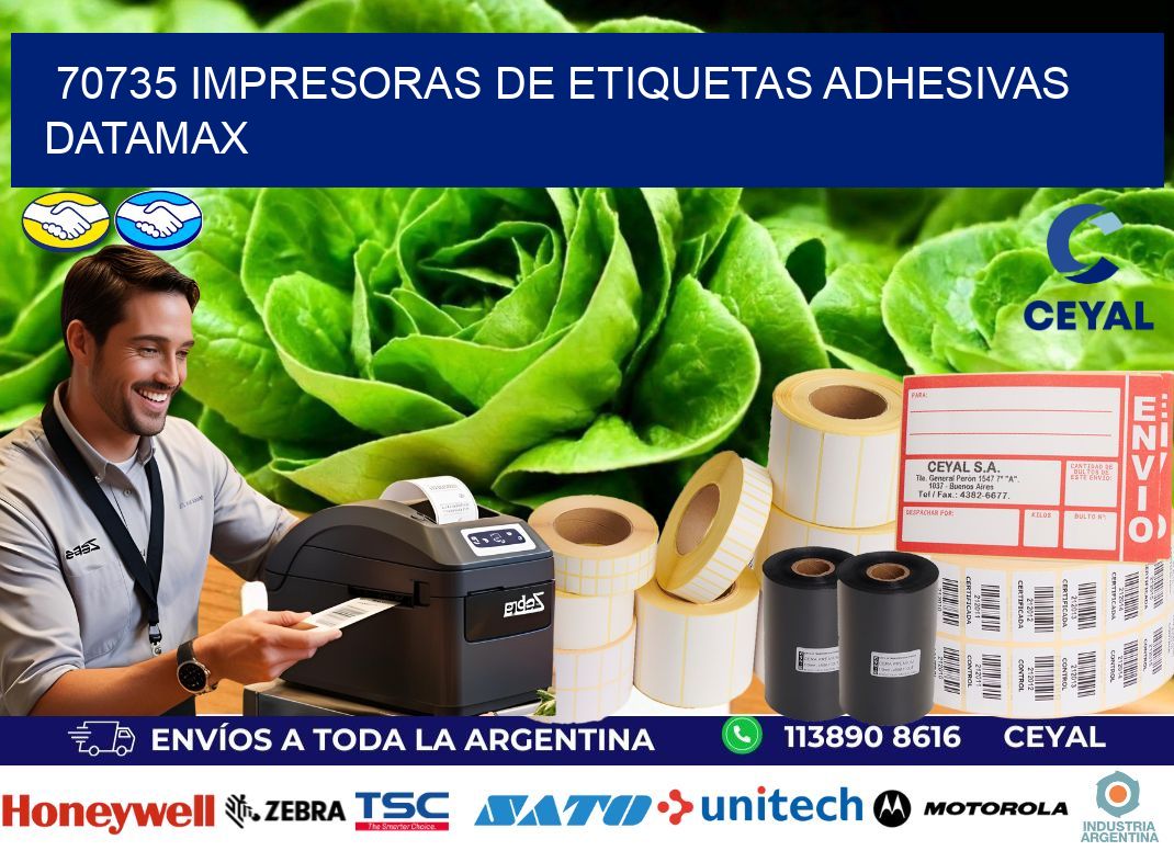 70735 impresoras de etiquetas adhesivas datamax