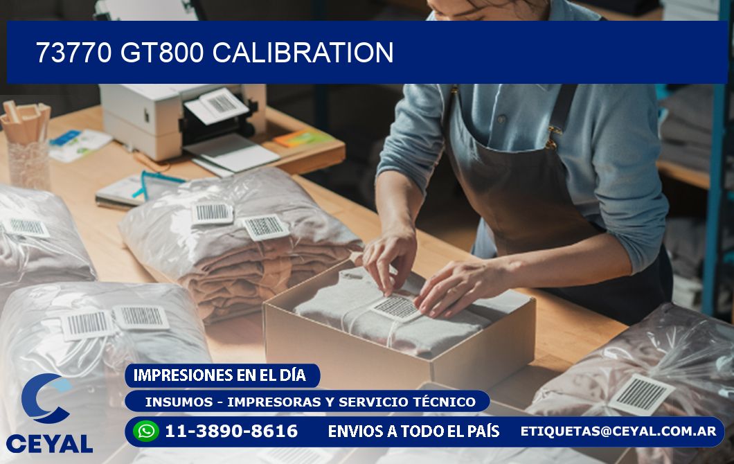 73770 GT800 Calibration
