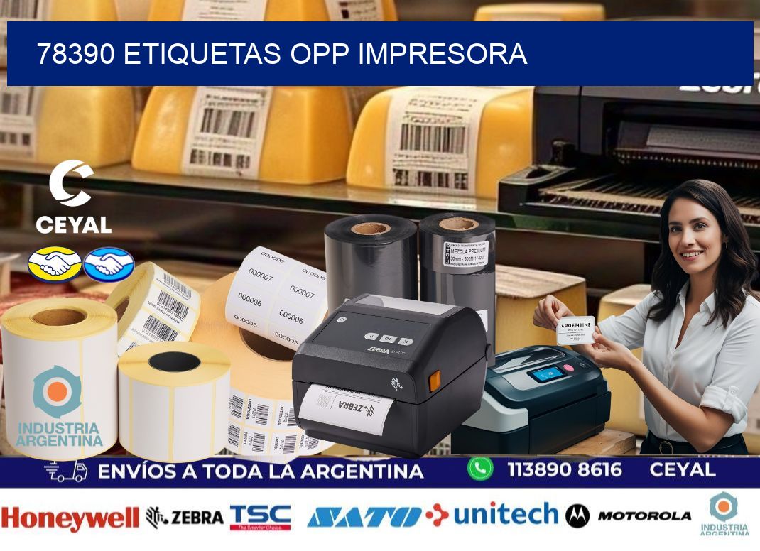 78390 etiquetas opp impresora