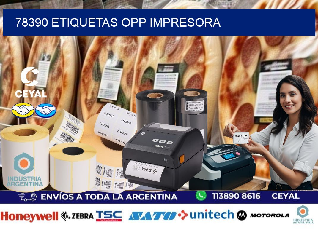78390 etiquetas opp impresora