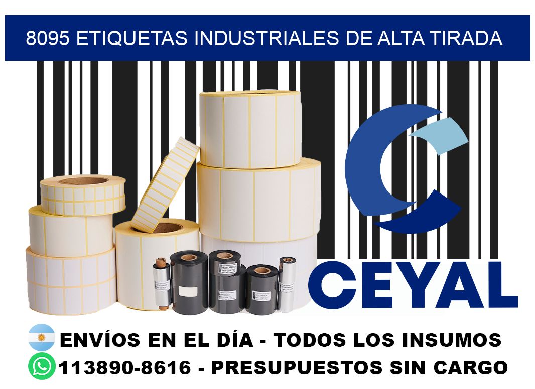 8095 Etiquetas industriales de alta tirada