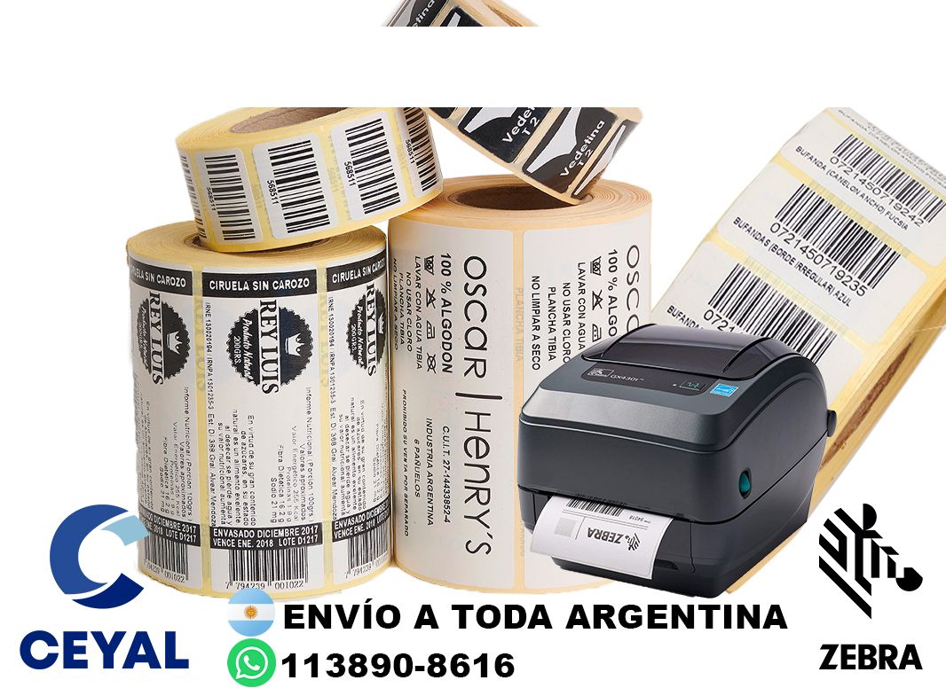 8095 Etiquetas industriales de alta tirada