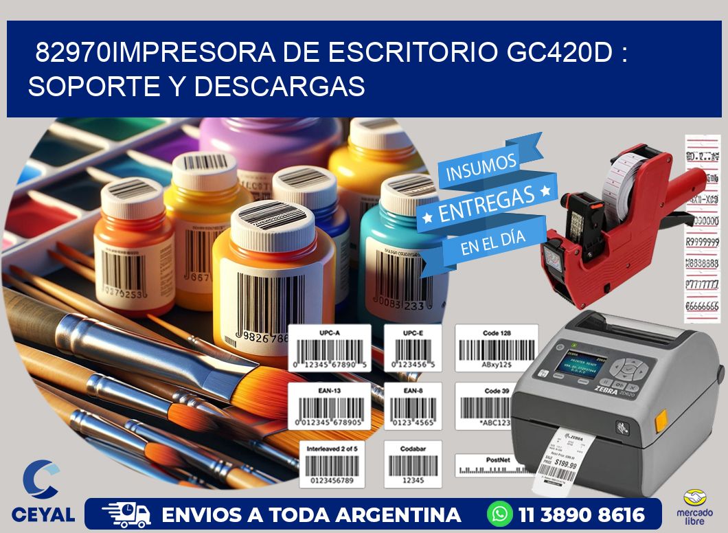 82970impresora de escritorio GC420d : Soporte y descargas