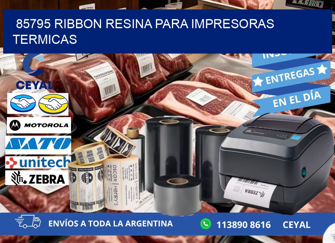 85795 ribbon resina para impresoras termicas