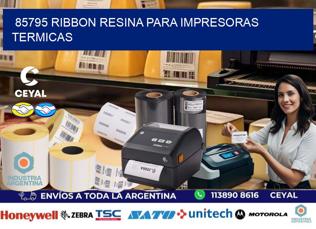 85795 ribbon resina para impresoras termicas