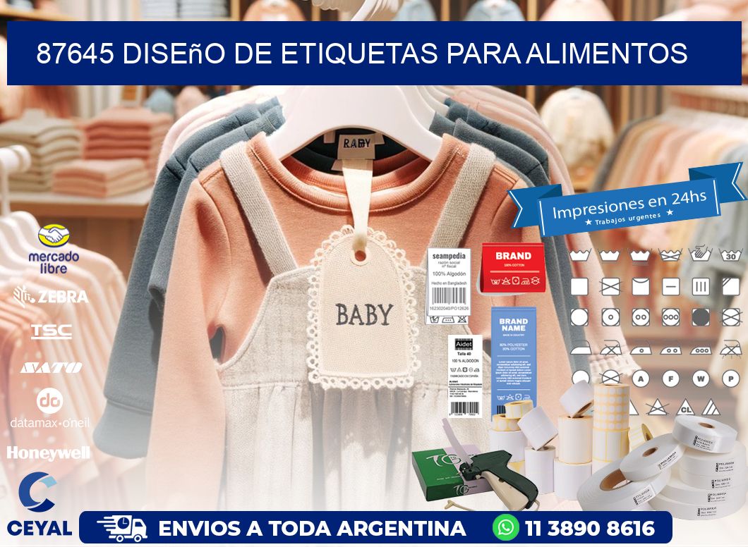87645 Diseño de etiquetas para alimentos