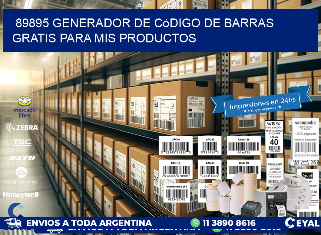 89895 Generador de código de barras gratis para mis productos
