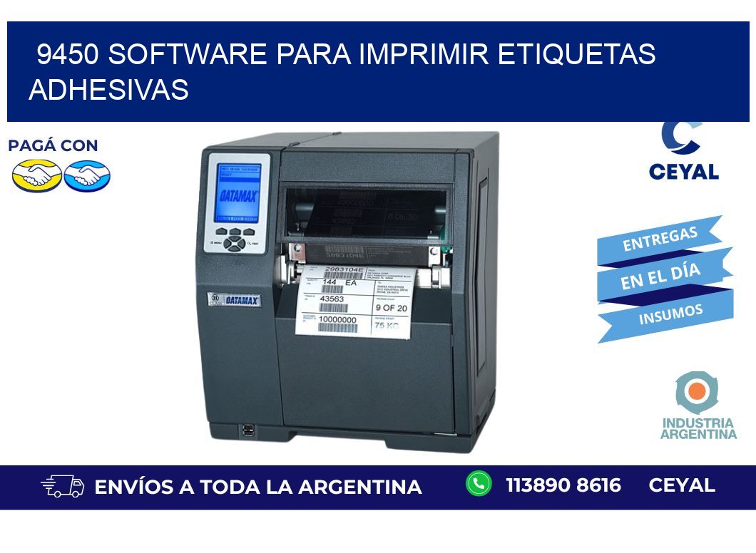 9450 software para imprimir etiquetas adhesivas
