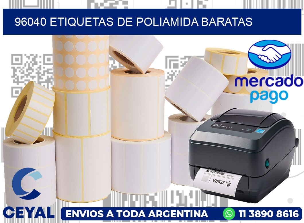 96040 etiquetas de poliamida baratas