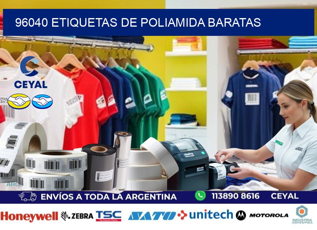 96040 etiquetas de poliamida baratas
