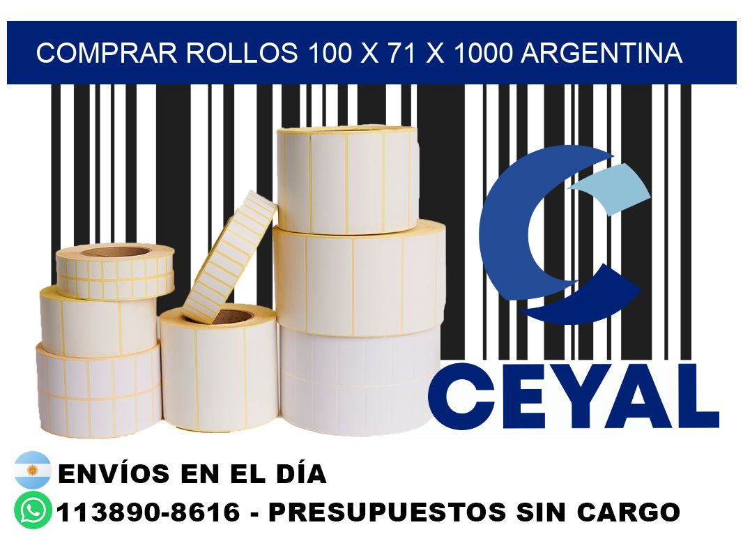 Comprar Rollos 100 x 71 x 1000 argentina