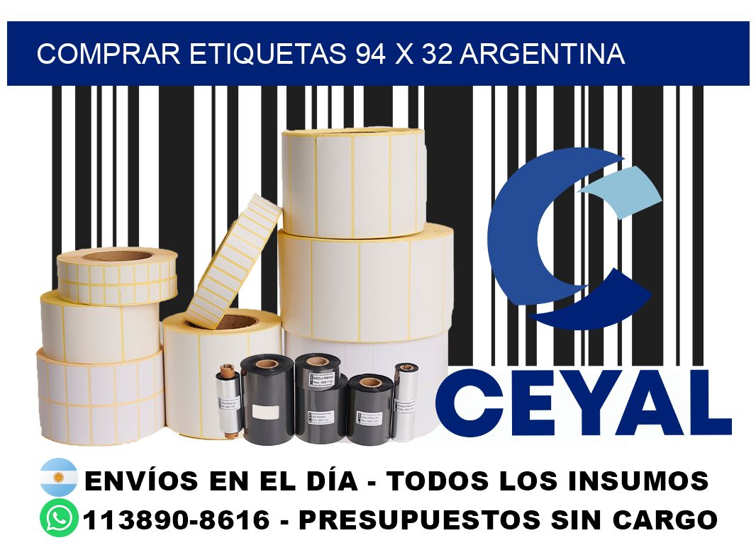 Comprar etiquetas 94 x 32 argentina