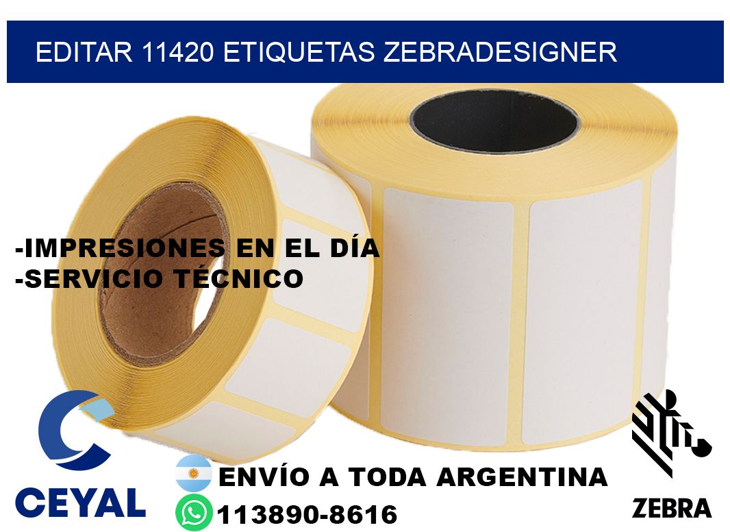 EDITAR 11420 ETIQUETAS ZEBRADESIGNER