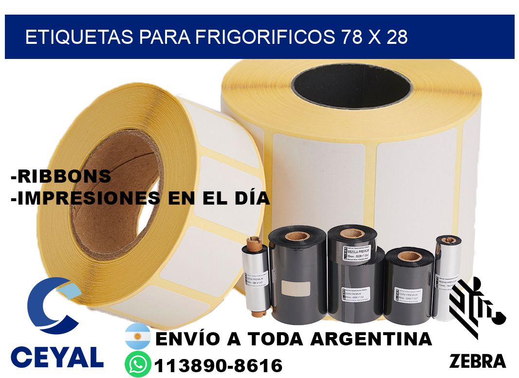 ETIQUETAS PARA FRIGORIFICOS 78 x 28