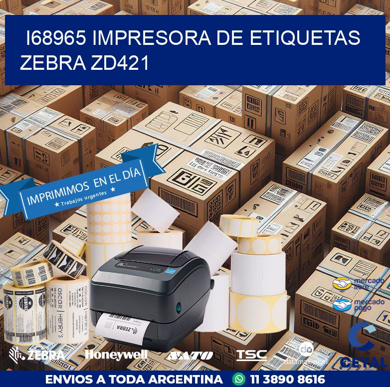 I68965 impresora de etiquetas Zebra ZD421