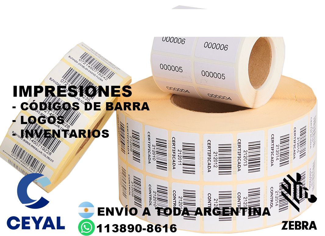 Necesito etiquetas 53 x 27 argentina