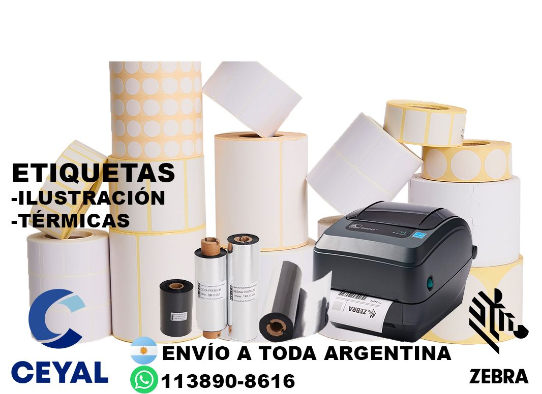 Necesito etiquetas 53 x 27 argentina