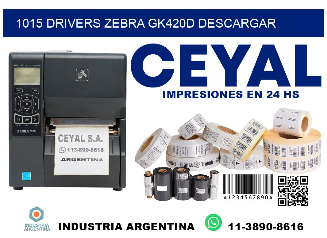 1015 drivers zebra gk420d descargar
