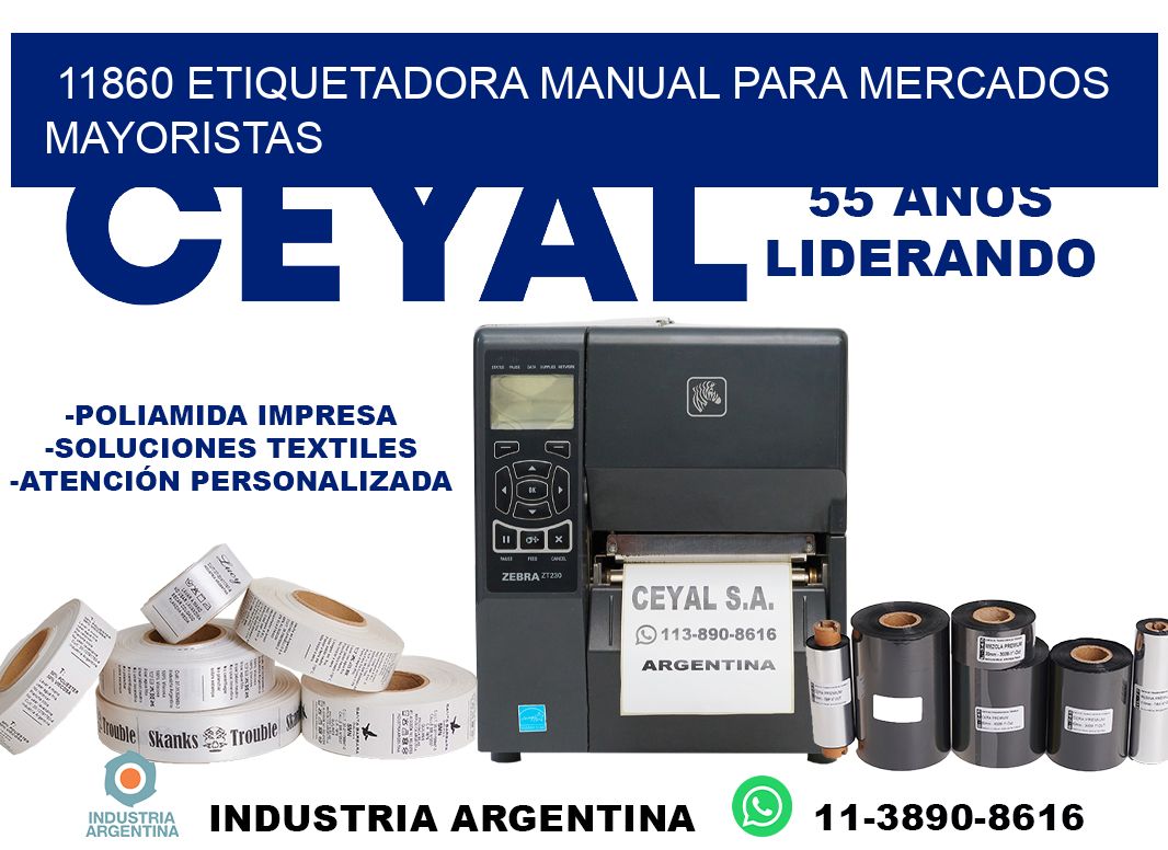 11860 etiquetadora manual para mercados mayoristas