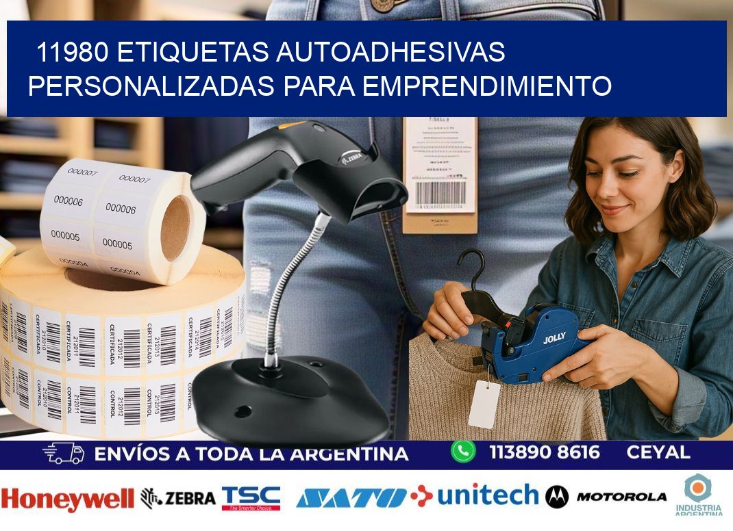 11980 etiquetas autoadhesivas personalizadas para emprendimiento