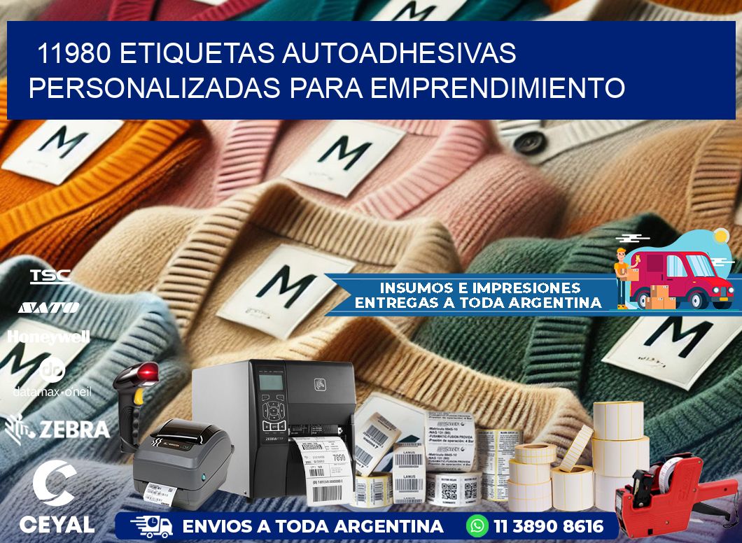 11980 etiquetas autoadhesivas personalizadas para emprendimiento