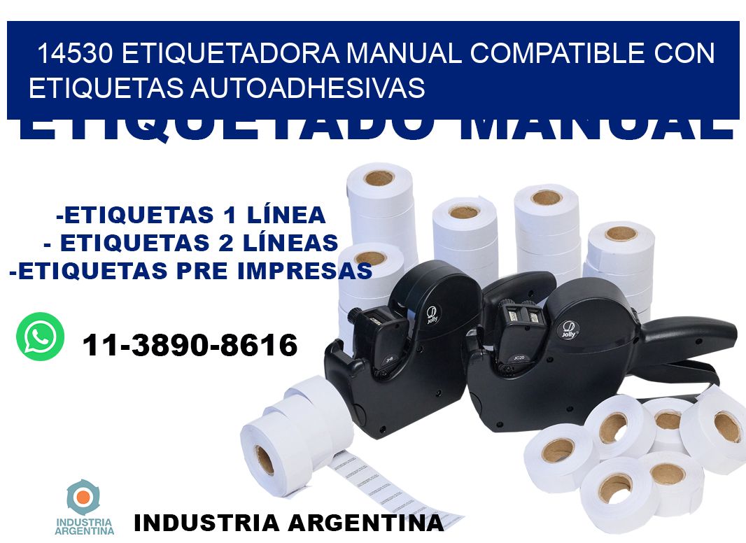 14530 etiquetadora manual compatible con etiquetas autoadhesivas