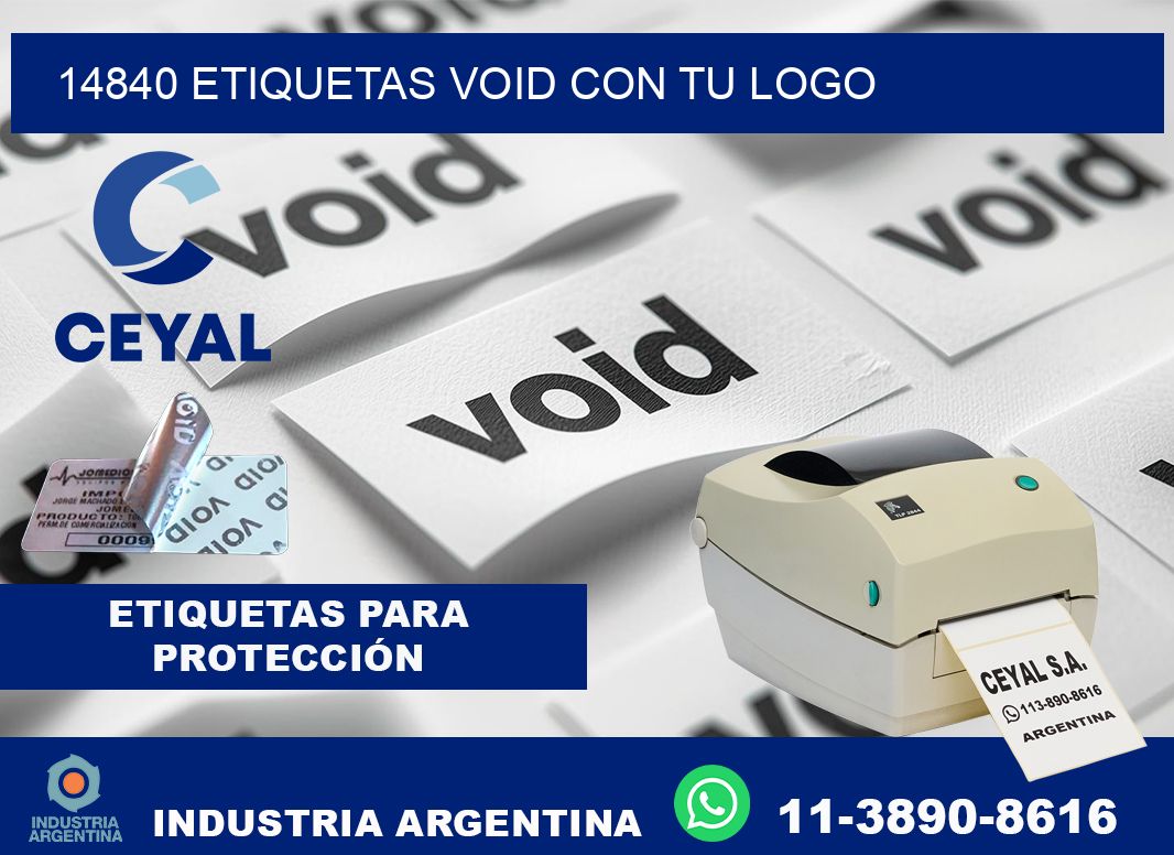 14840 etiquetas void con tu logo