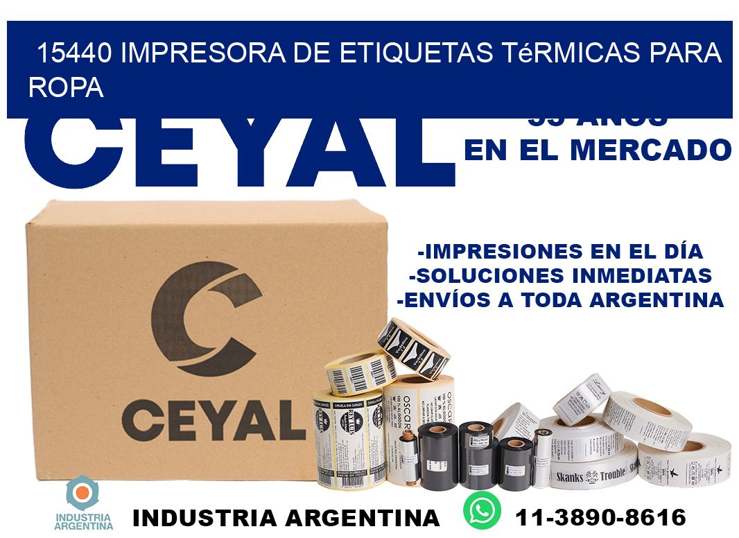 15440 impresora de etiquetas térmicas para ropa