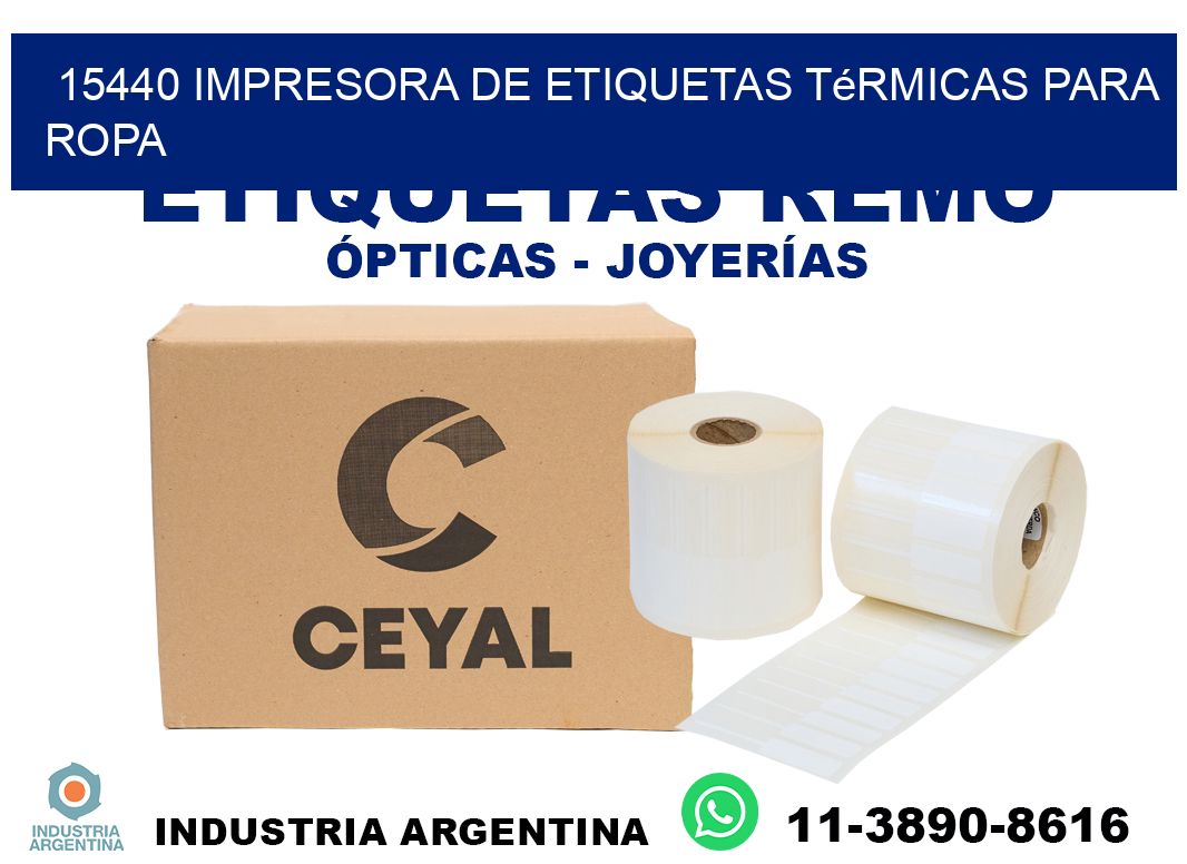 15440 impresora de etiquetas térmicas para ropa