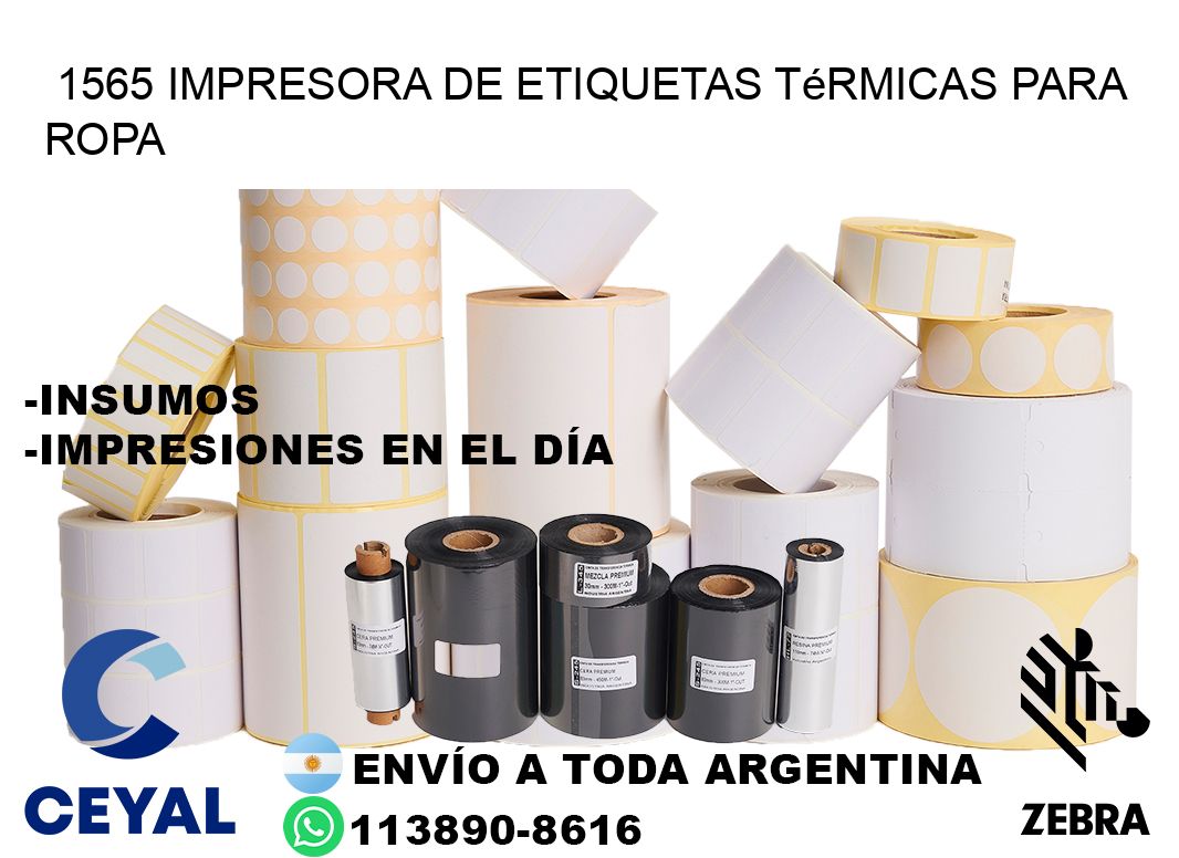 1565 impresora de etiquetas térmicas para ropa