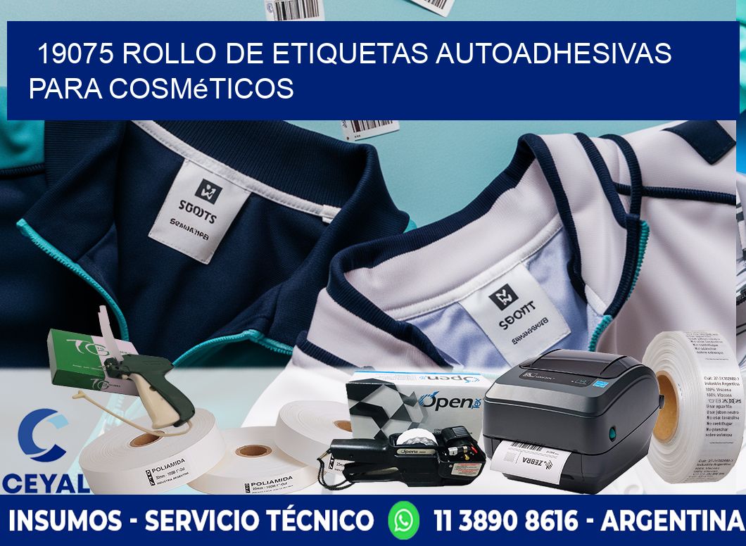 19075 rollo de etiquetas autoadhesivas para cosméticos