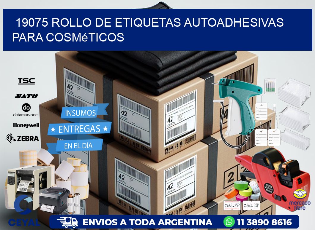 19075 rollo de etiquetas autoadhesivas para cosméticos