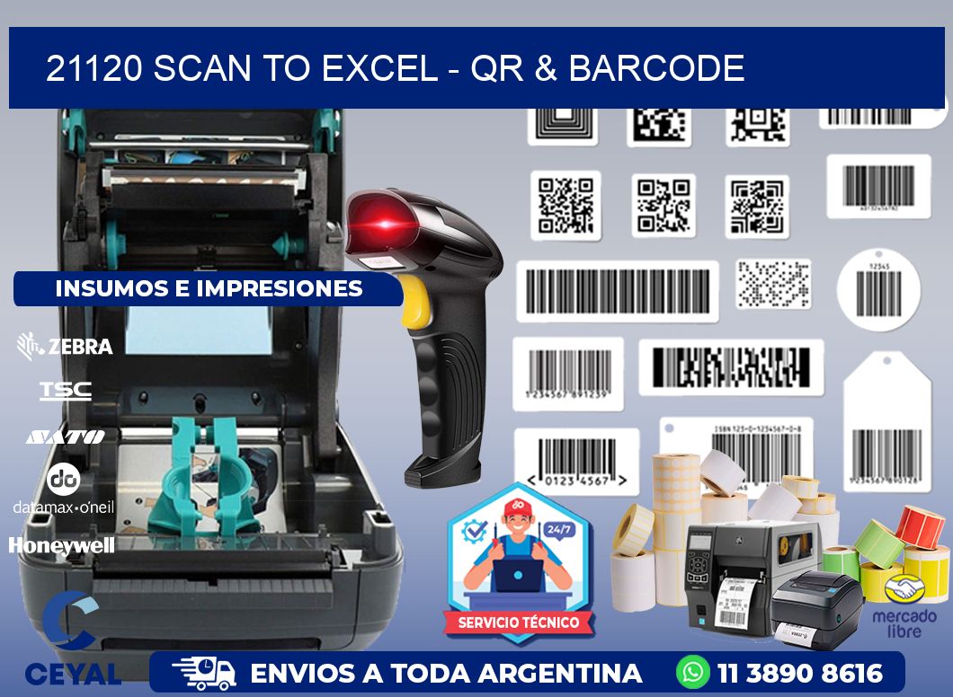 21120 Scan to Excel - QR & Barcode