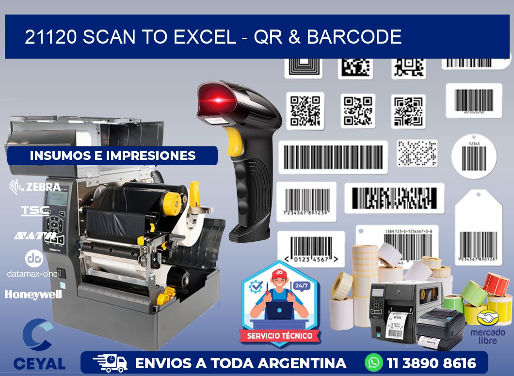 21120 Scan to Excel - QR & Barcode