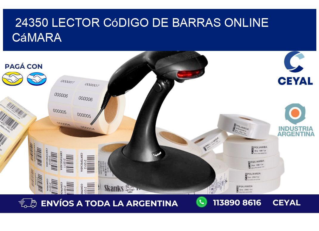 24350 Lector código de barras online cámara