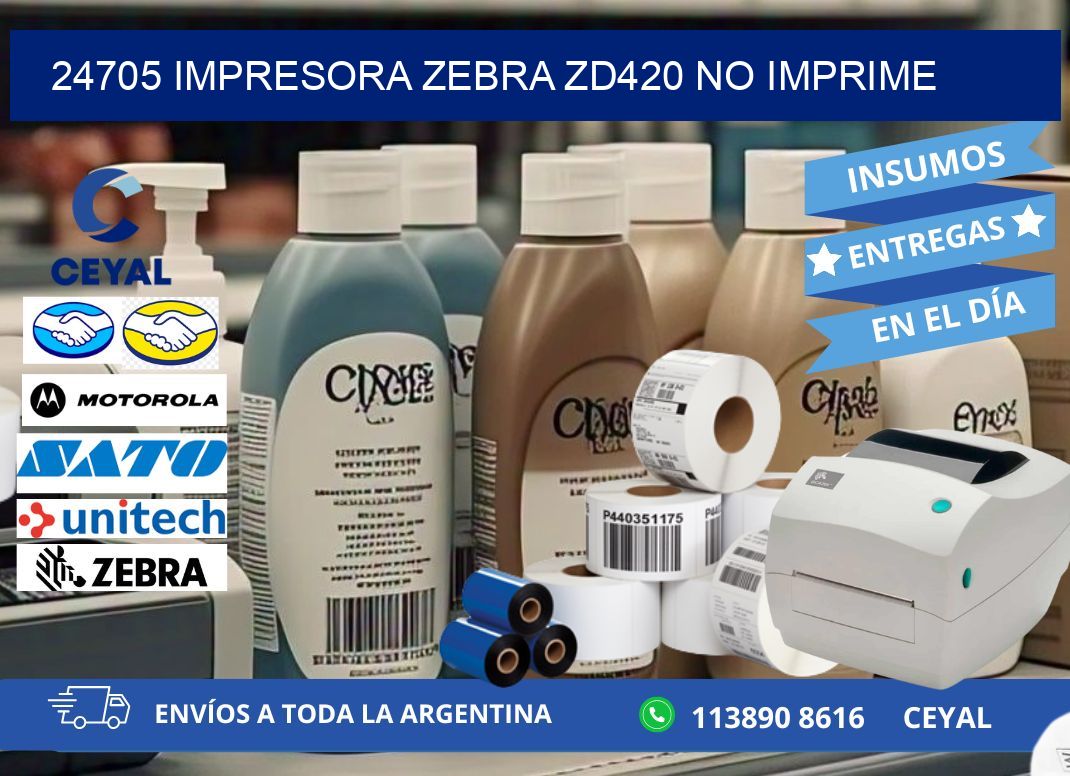 24705 Impresora Zebra ZD420 no imprime