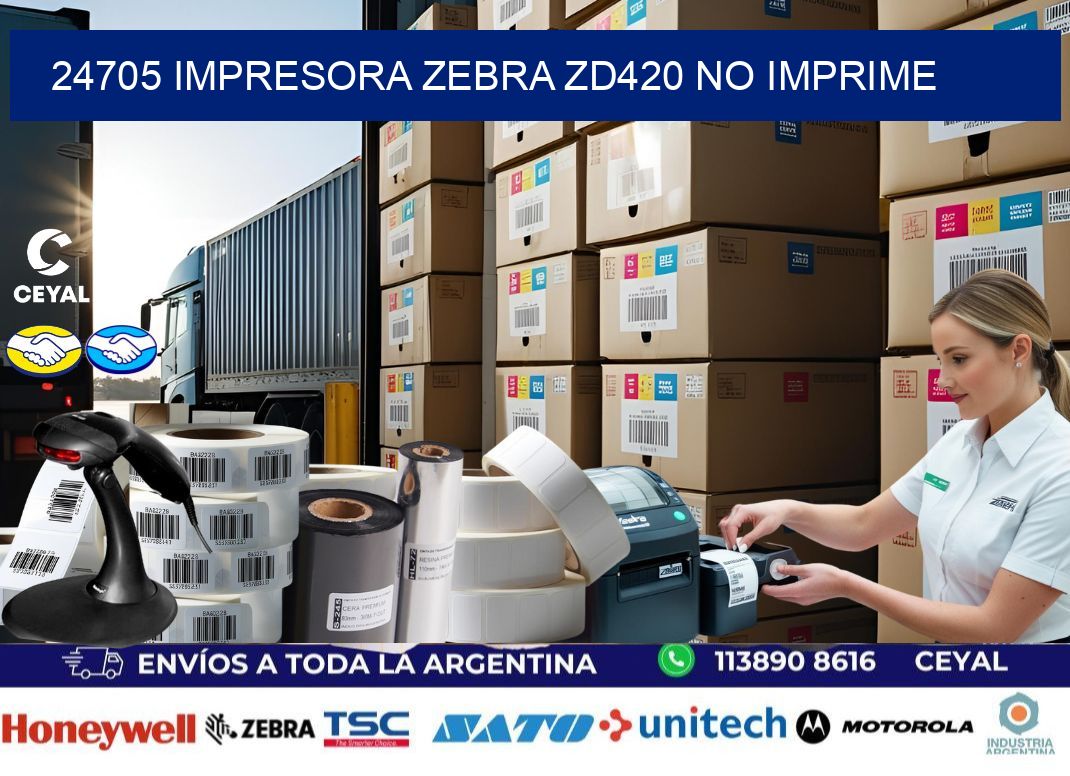 24705 Impresora Zebra ZD420 no imprime