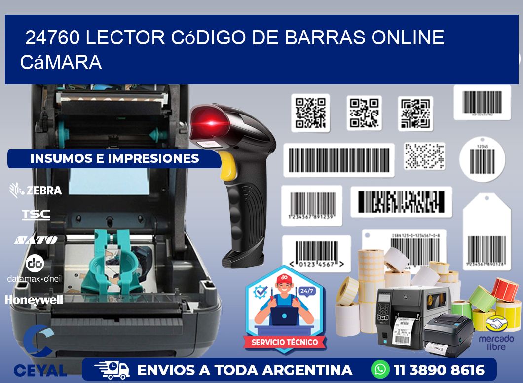 24760 Lector código de barras online cámara
