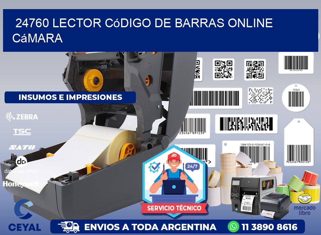 24760 Lector código de barras online cámara