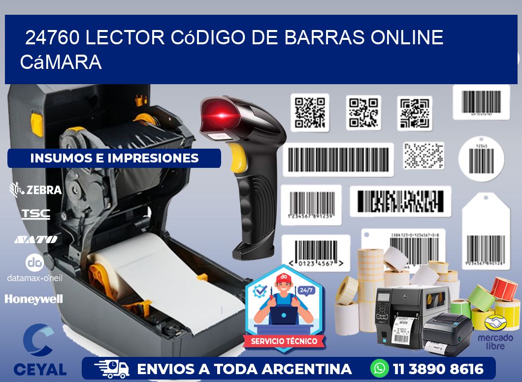 24760 Lector código de barras online cámara