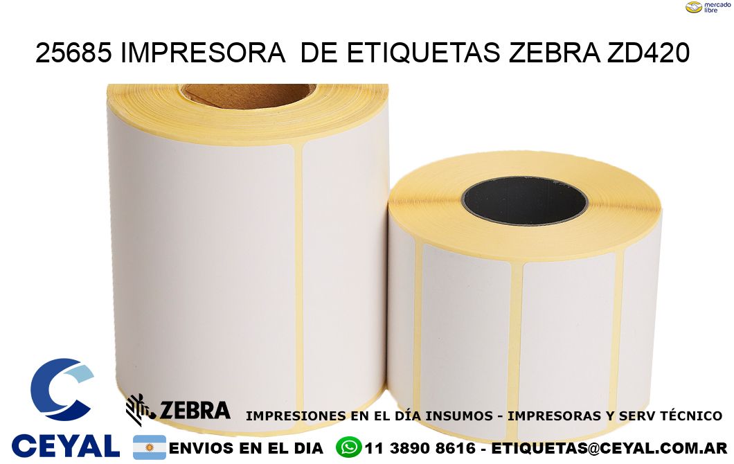 25685 impresora  de etiquetas Zebra ZD420