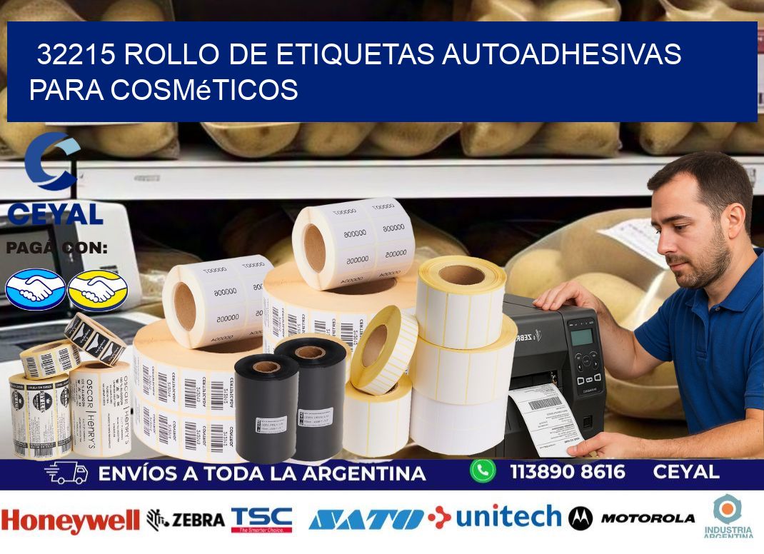 32215 rollo de etiquetas autoadhesivas para cosméticos