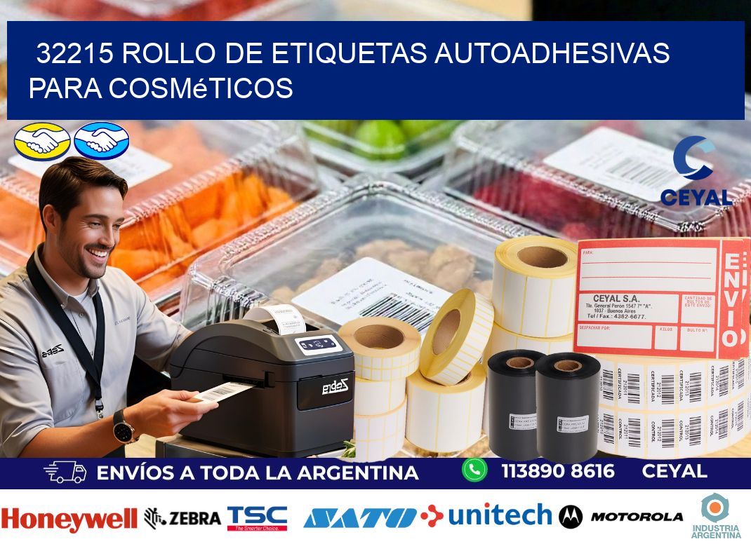 32215 rollo de etiquetas autoadhesivas para cosméticos