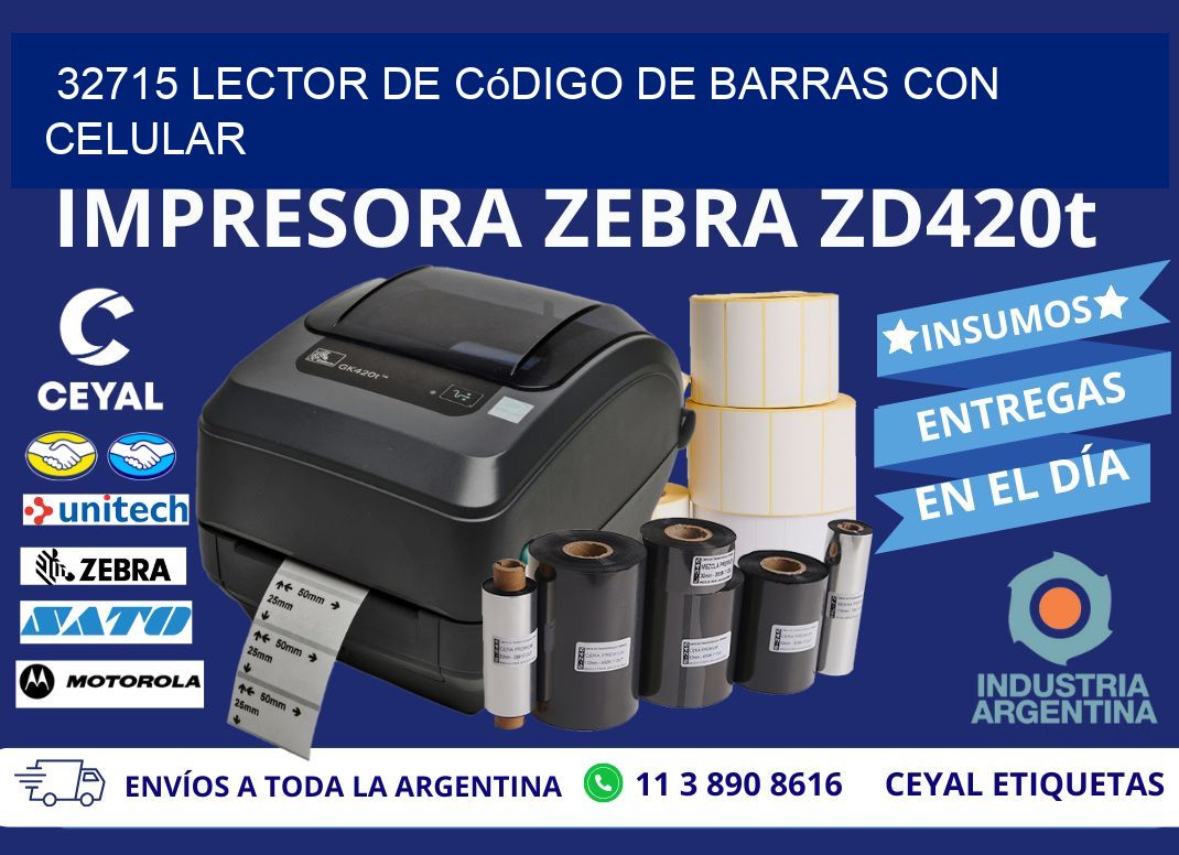 32715 Lector de código de barras con celular
